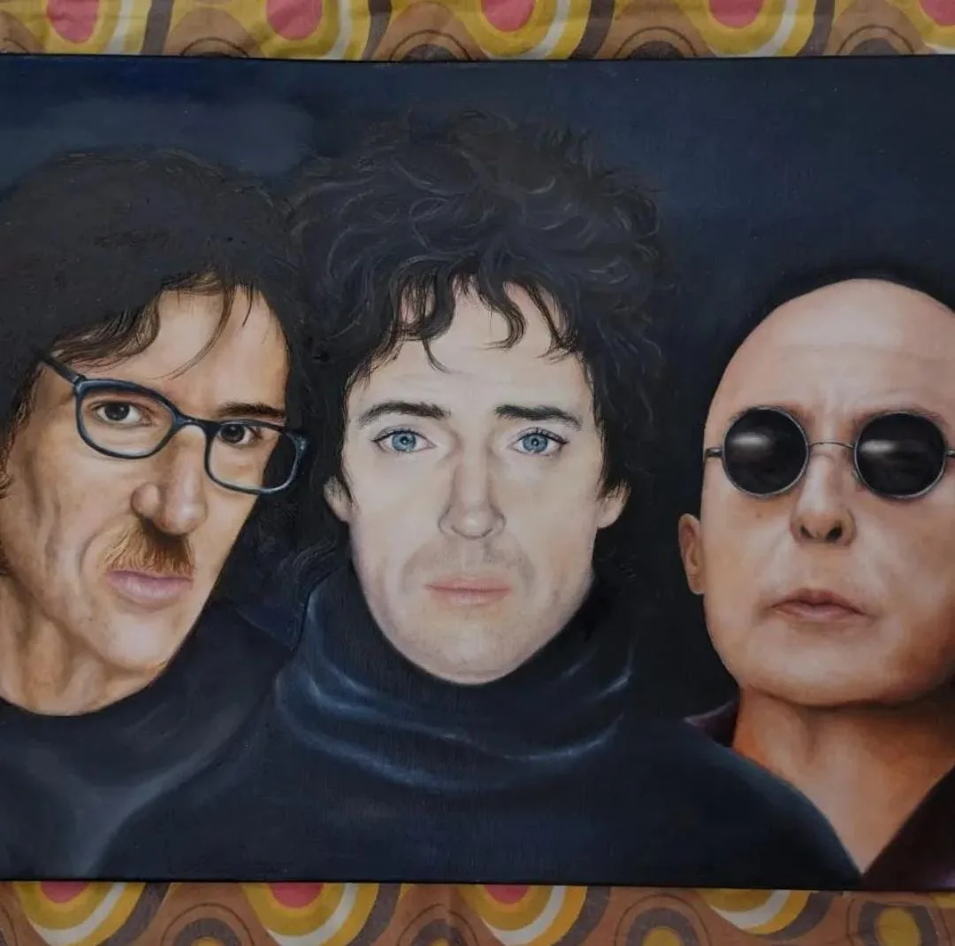 Retratos en óleo - Indio, Charly y Cerati