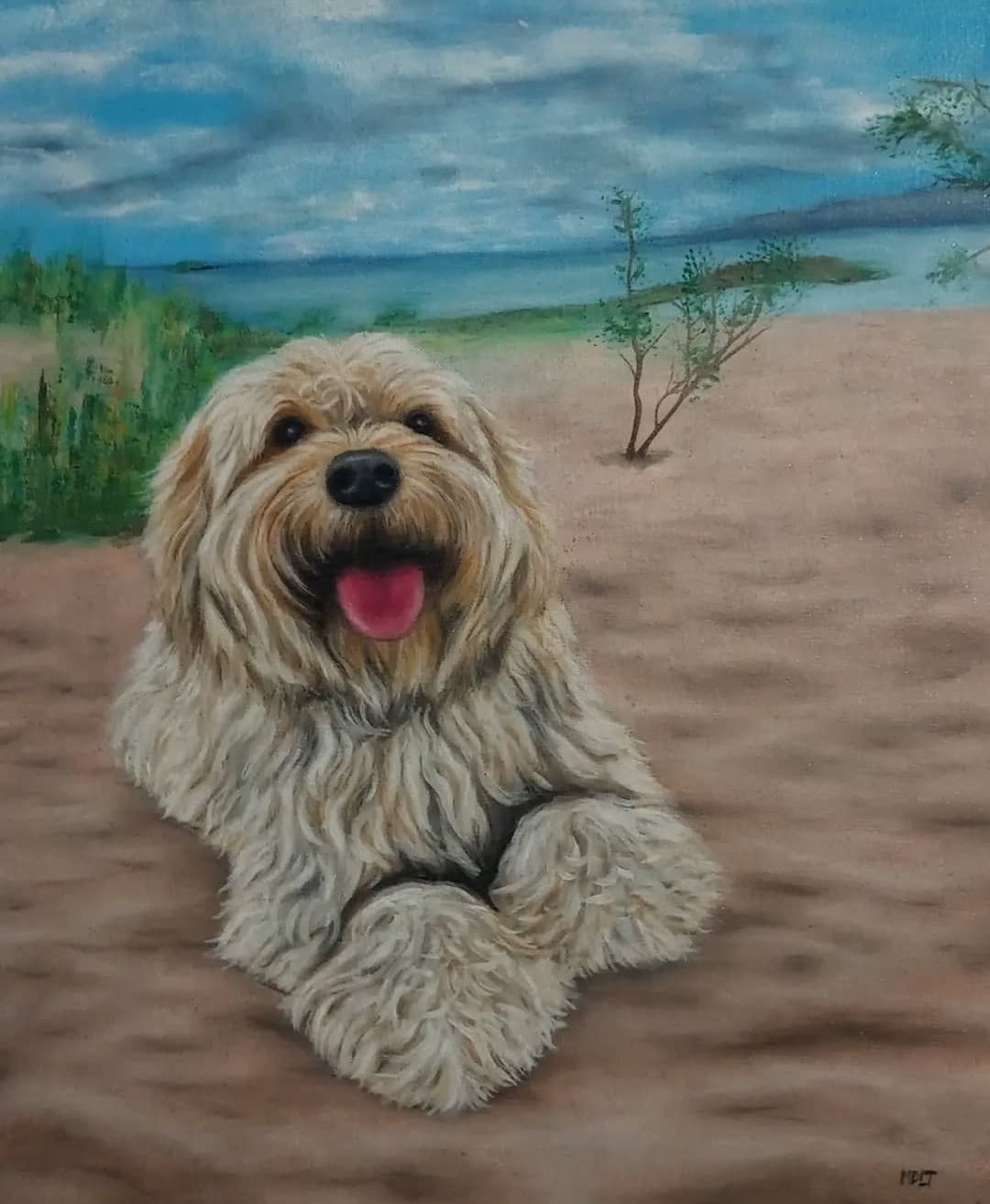 Pintura en óleo - Perro